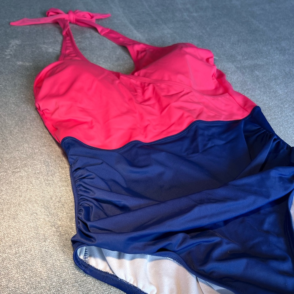 Colorblock one-piece swimsuit NWT